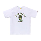 BAPE ABC Camo College Tee White