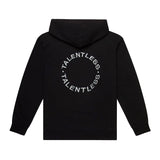 Talentless Heavyweight Circle Logo Embroidered Hoodie Black Bone