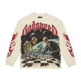 Godspeed Checkmate Long Sleeve Tee Bone