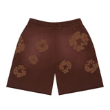 Denim Tears Mono Cotton Wreath Sweat Shorts 'Brown'