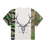 Homme Femme Deer Camo Split White Tee