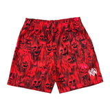 Warren Lotas Skulls Red Mesh Shorts