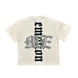 Mixed Emotions Beach Rhinestone Cream Tee