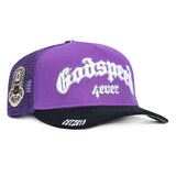 Godspeed Trucker Hat Purple Black