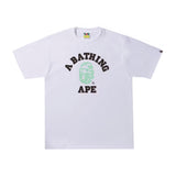 BAPE Text Code Camo College Tee White