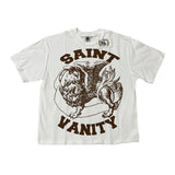 Saint Vanity Griffin Tee White Brown