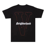 Vlone x Neighborhood Skull Short-Sleeve T-Shirt 'Black/Red'