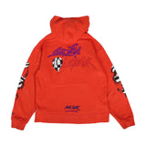 Preowned Chrome Hearts Matty Boy Orange Spark Hoodie