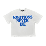 Mixed Emotions End Tee White Blue