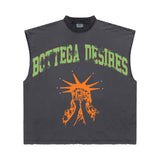 Bottega Desires Unruly Sleeveless Green Orange