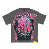 Lost Hills x Cough Syrup Head Tee Grey