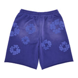 Denim Tears Mono Cotton Wreath Sweat Shorts 'Washed Blue'