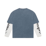 Godspeed Eternal Dream Layered T-Shirt Blue Wash