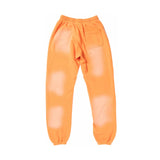 Hellstar Fire Orange Closed Elastic Bottom Sweatpants Orange Dye