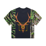 Homme Femme Deer Camo Black Split Tee