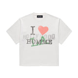 Homme Femme I Love Homme Tee White