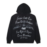 Travis Scott Freedom Spray Zip Up Hoodie Black