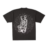 KAWS For Kid Cudi Moon Man GID Tee Vintage Black