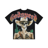 Godspeed Goldie Cactus Cowboy Tee Black