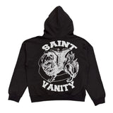 Saint Vanity VVS Rhinestone Oreo Zip Up Hoodie