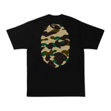 BAPE 1st Camo Big Ape Head Tee Black Yellow