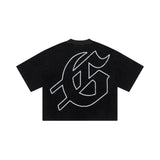 Godspeed Surf Day Tee Cropped Black Wash