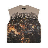 Godspeed Steel Sharpens Steel Sleeveless Slate Grey Tee