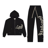 Godspeed OG Logo Sweatsuit V2 Black Cream