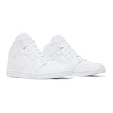 Jordan 1 Mid Triple White
