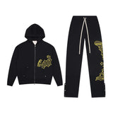 Godspeed OG Logo Sweatsuit Hoodie & Sweatpants Black Yellow