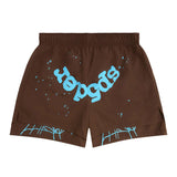 Sp5der OG Web Double Layer Short 'Brown'