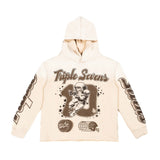 Triple Sevens All Star Hoodie Brown Cream