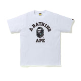 BAPE Space Camo Print College Tee White