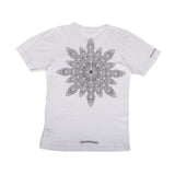 Preowned Chrome Hearts White Tee Floral Snow Flake Logo