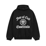 Fear of God Essentials Heavy Fleece Vintage Shrunken Hoodie 'Black'