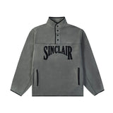 Sinclair Polar Fleece Quarter Button Up Grey