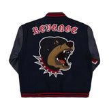 Revenge Rottweiler Varsity Jacket 'Navy'