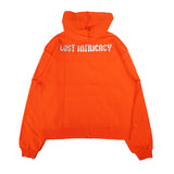 Lost Intricacy Orange Rhinestone Zip Hoodie