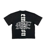 Mixed Emotions Astronaut Rhinestone Black Tee