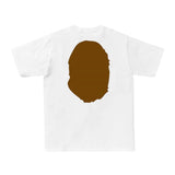 BAPE Big Ape Head Tee White/Brown