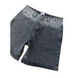 Dry Rot Black Rhinestone Faded Jean Shorts