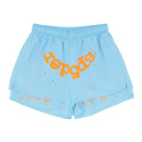 Sp5der OG Web Double Layer Short 'Light Blue'