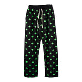 Vertabrae Everyday Logo Sweatpants Black Neon Green