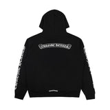 Chrome Hearts Scroll Logo Hoodie Black