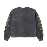 Vale Forever Tribal Layered Long Sleeve Tee Grey Wash