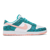 Nike Dunk Low Snakeskin Washed Teal Bleached Coral