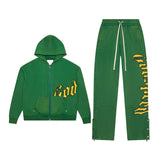 Godspeed Green Yellow Sweatsuit Hoodies & Sweatpants Set