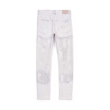 PURPLE BRAND Faded Ecru Crackle Jeans