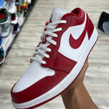 Preowned Air Jordan 1 Low Gym Red White