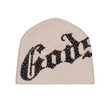 Godspeed OG Logo Studded Beanie Cream